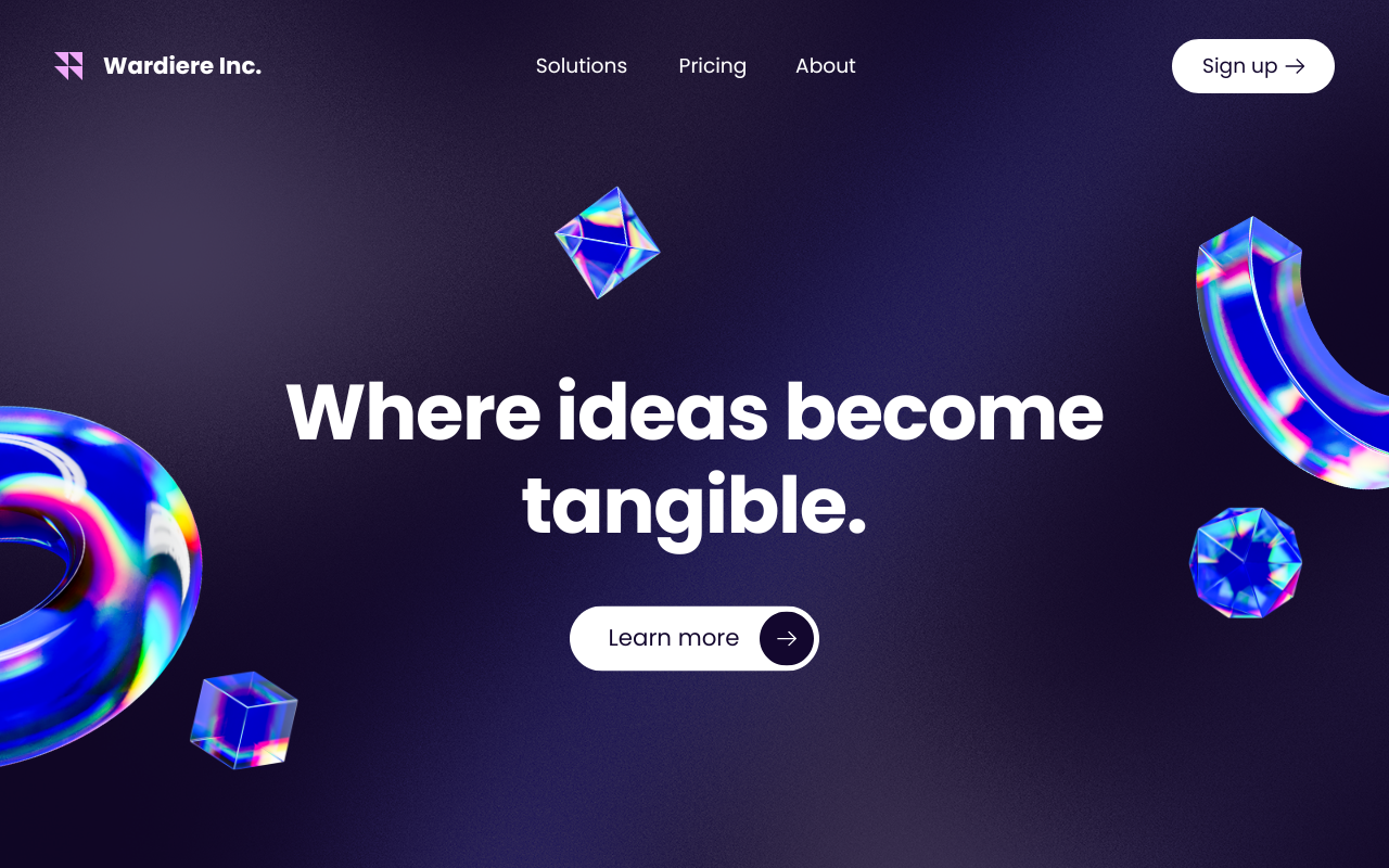 Header Wireframe UI Prototype
