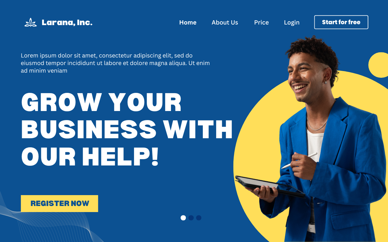 Minimalist Business Landing Page Prototype